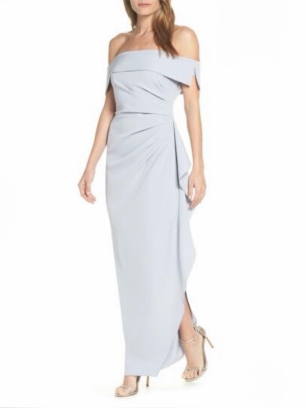 Vince Camuto Off-the-Shoulder Gown / Formal Maxi Dress Size 8